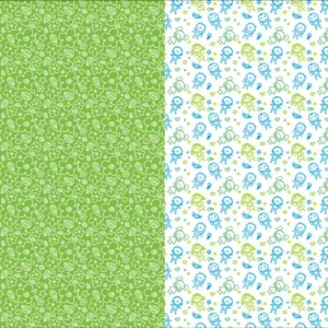 CARTULINA ENTRETENDIA BRILLANTE NENES FLORES VERDE 50X65