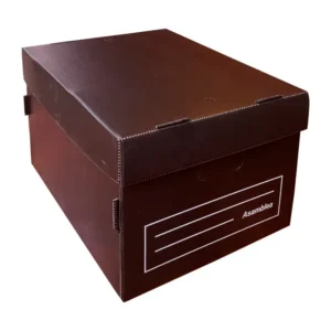 CAJA DE ARCHIVO POLIBOX NEGRO