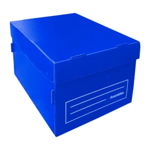 CAJA DE ARCHIVO POLIBOX AZUL