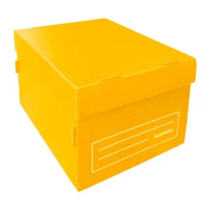 CAJA DE ARCHIVO POLIBOX AMARILLA
