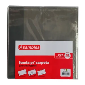FUNDA ASAMBLEA PARA CARPETAS 3 X 40 LOMO REDONDO LEYSA