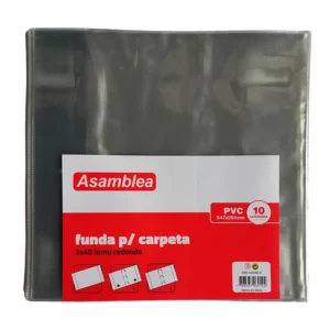 FUNDA ASAMBLEA PARA CARPETAS 3 X 40 LOMO REDONDO OTROS