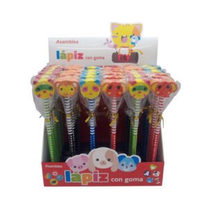 LAPIZ CON GOMA ANIMALITOS