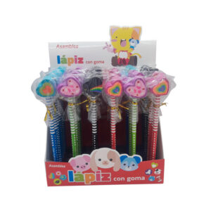 LAPIZ CON GOMA CORAZONES