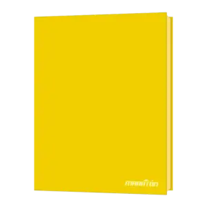 CUADERNO 16X21 TAPA FLEXIBLE (PAPEL DE COLOR) 48 HS LISO AMARILLO