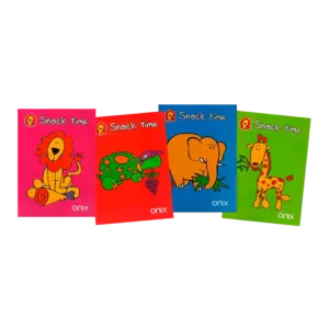 CUADERNO 16X21 ONIX SNACK TIME 80 HS RAYADO