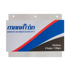 REPUESTO MARATON Nº 3 DIBUJO BLANCO 8 HS