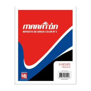 REPUESTO MARATON Nº 3 DIBUJO COLOR 6 HS
