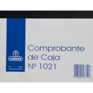 TALONARIO CENTINELA COMPROBANTE DE CAJA N 1021
