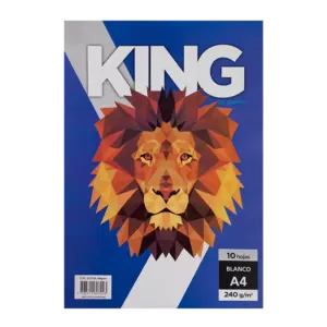 PAPEL BLANCO DE ALTO GRAMAJE PACK KING A4 10HJ 240 GR