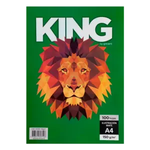 PAPEL DE ALTO GRAMAJE PACK KING A4 100HJ 150 GR ILUSTRACION MATE