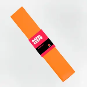 PAPEL CREPE NARANJA 50X200