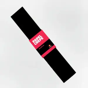 PAPEL CREPE NEGRO 50X200