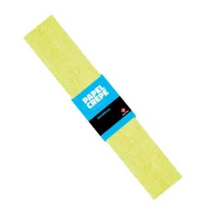 PAPEL CREPE PERLADO AMARILLO 50X150
