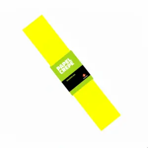 PAPEL CREPE FLUO AMARILLO 50X150