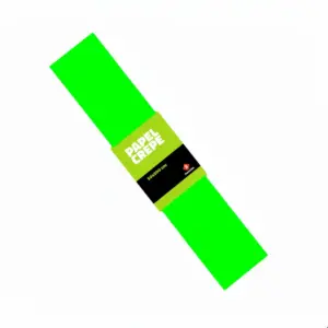 PAPEL CREPE FLUO VERDE 50X150