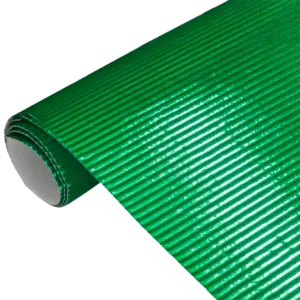 CARTON MICROCORRUGADO METALIZADO VERDE 50X70