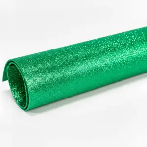 GOMA EVA GLITTER VERDE OSCURO 1,7 MM 60X40