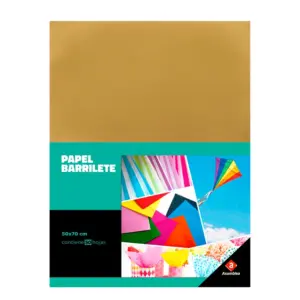 PAPEL SEDA IMPRESO ORO 50X70