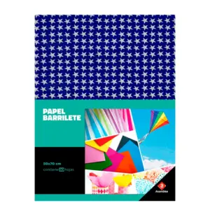PAPEL SEDA IMPRESO ESTRELLAS 50X70