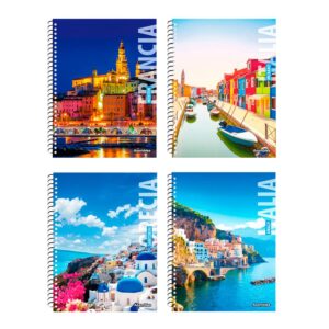 CUADERNO ASAMBLEA PAISAJES COSTAS 21X29.7 ESP 42 HS RAYADO