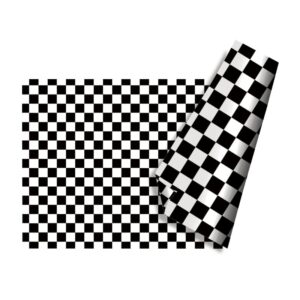 CARTULINA ENTRETENDIA MATE CUADROS NEGROS Y BLANCOS 50X65