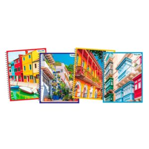 CUADERNO TRIUNFO PAISAJES COLONIALES 21X29.7 ESP 70 HS CUADRICULADO